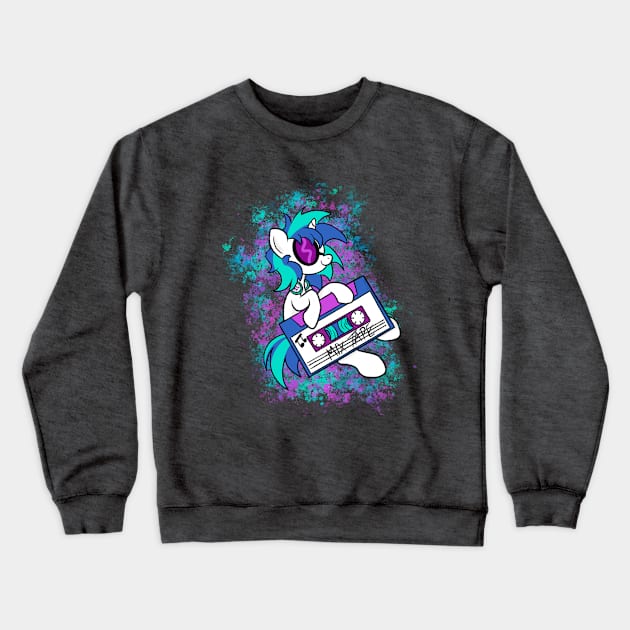 DJ pon3 Crewneck Sweatshirt by AmyNewBlue